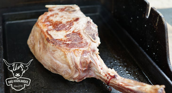 Dry Aged Tomahawk Steak auf der Plancha